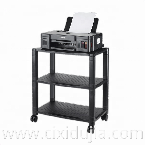 Extra-wide 3 tiers printer cart